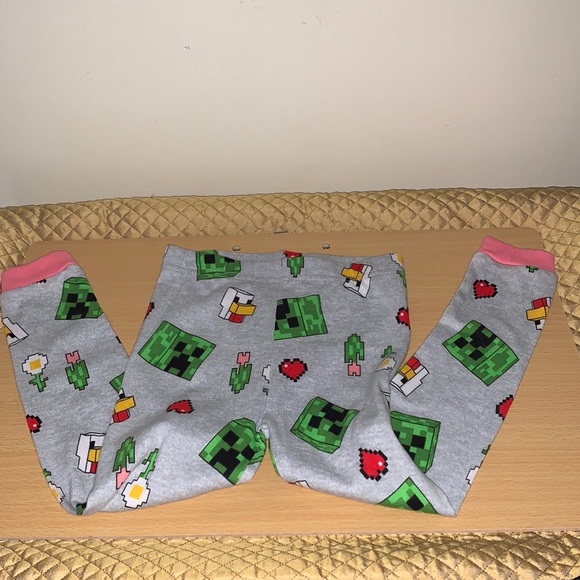 Minecraft Pajama bottoms girls 4 - Picture 1 of 3